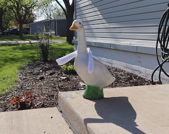 Poseable Goose Wings: Fleece Accessory for 23-28" Porch Goose