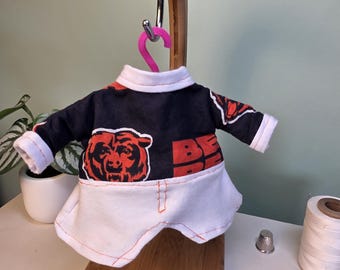 Chicago Bears Desk Goose Outfit; Football Jersey and Helmet and Posable Wings