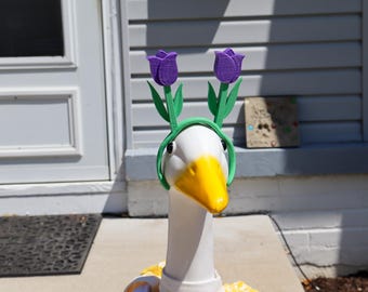 Tulip Headband for Goose: 3D Printed, Porch & Desk Decor, Eco-Friendly