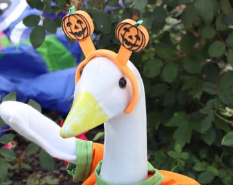 Pumpkin Headband for Goose, 3D Printed, Porch & Desk Decor, Eco-Friendly