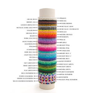 Personalized Beaded Name Bracelet: Custom Friendship Jewelry