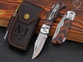 Handmade Copper Damascus Pocket Knife Rust Free Folding Knife Anniversary Gift For Husband Groomsman Gift Birthday Gift Christmas Gifts