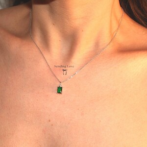 Special Occasion Jewelry Emerald Necklace and Earrings Set Gift for Her Emerald Gift for Mom Emerald Gift for Wife Emerald Gift for Girlfriend Valentines Day Gift Mothers Day Gift Birthday Gift