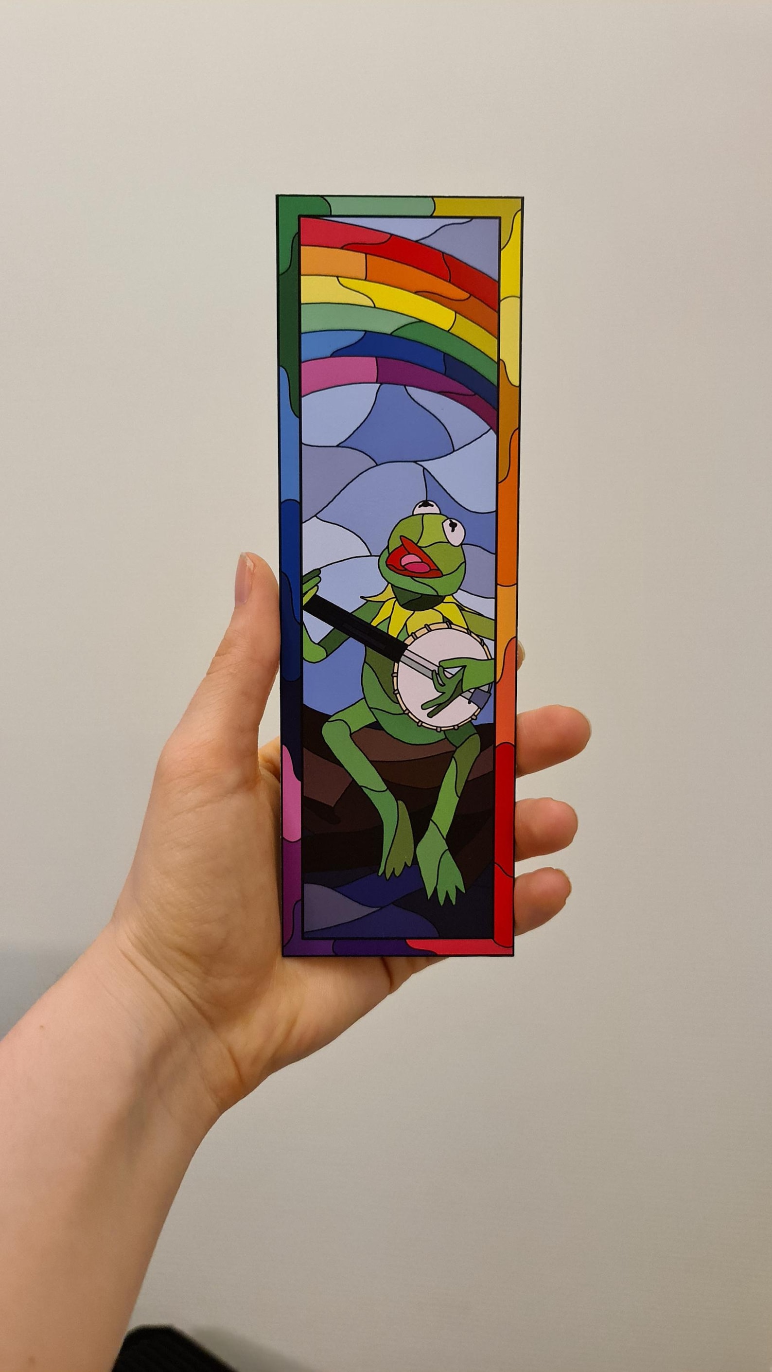 Kermt the Frog Bookmark, Hand Muppet - Etsy