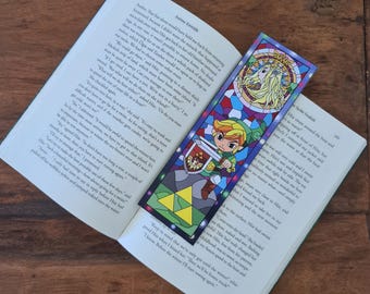 Legend of Zelda Bookmark, Link and Zelda, It's dangerous to go alone!