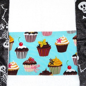 Blue Cupcake Hand Towel image 1