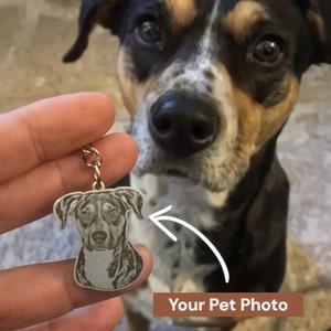 Personalized Pet Keychain/Necklace | Dog/Cat Keychain | Dog/Cat Necklace | Custom Photo Pet Keychain | Dog Photo Keychain | Gift for Her/Him