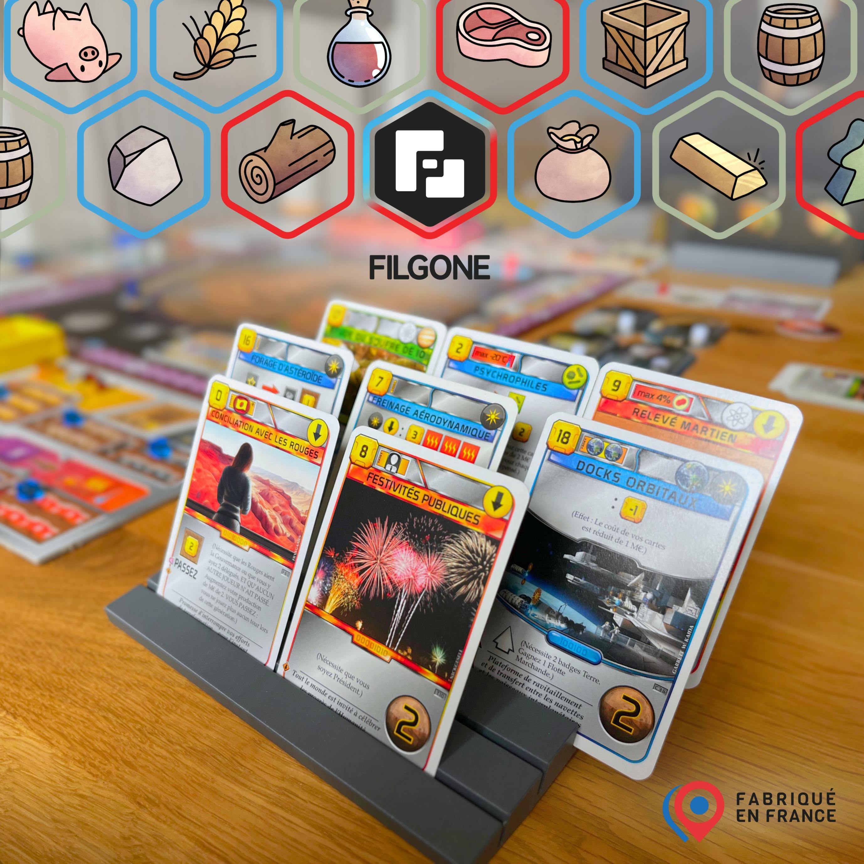 Accessoires Pour Jeux De Société - Tapis De Jeu, Portes Carte, Dés