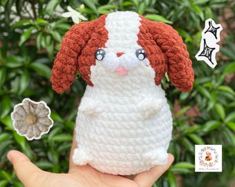 Dog Crochet Pattern, Cute Plush Puppy Crochet Pdf, Big Booty Dog Plush, Butt Dog Crochet, Cheeky Dog Plushie, Easy Pattern