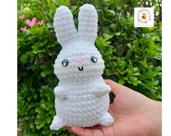 うさぎのかぎ針編みパターン、お尻うさぎのかぎ針編み、あみぐるみのかぎ針編みパターン、ぬいぐるみのかぎ針編みパターン、簡単なかぎ針編みチュートリアル、PDF
