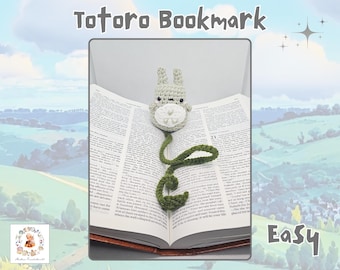 Bookmark Crochet Pattern My Dearest Neighbor Totoro Amigurumi Crochet Tutorial Cute Cat Crochet, cute bookmark crochet, bookmark amigurumi