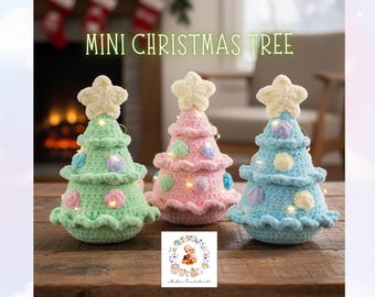 Christmas Tree Crochet, Easy Christmas Tree amigurumi, christmas tree gift crochet, tree crochet patterns, christmas crochet pattern,