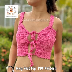 Vest Crochet Pattern, easy pattern for vest, crochet top, beach cover up, Summer Vest Top Pattern, English pattern, vest top pattern