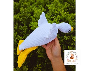 Goose crochet pattern Amigurumi goose plush pattern toy Goose stuffed animal crochet bird, Little Goose Crochet Pattern, Amigurumi PDF File