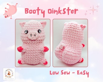 Pig Crochet Pattern, Pig Butt Crochet Pdf, Big Booty Pig Plush, Pig Amigurumi Pattern Pig Plush, Cheeky Pig Plushie, Easy Pattern