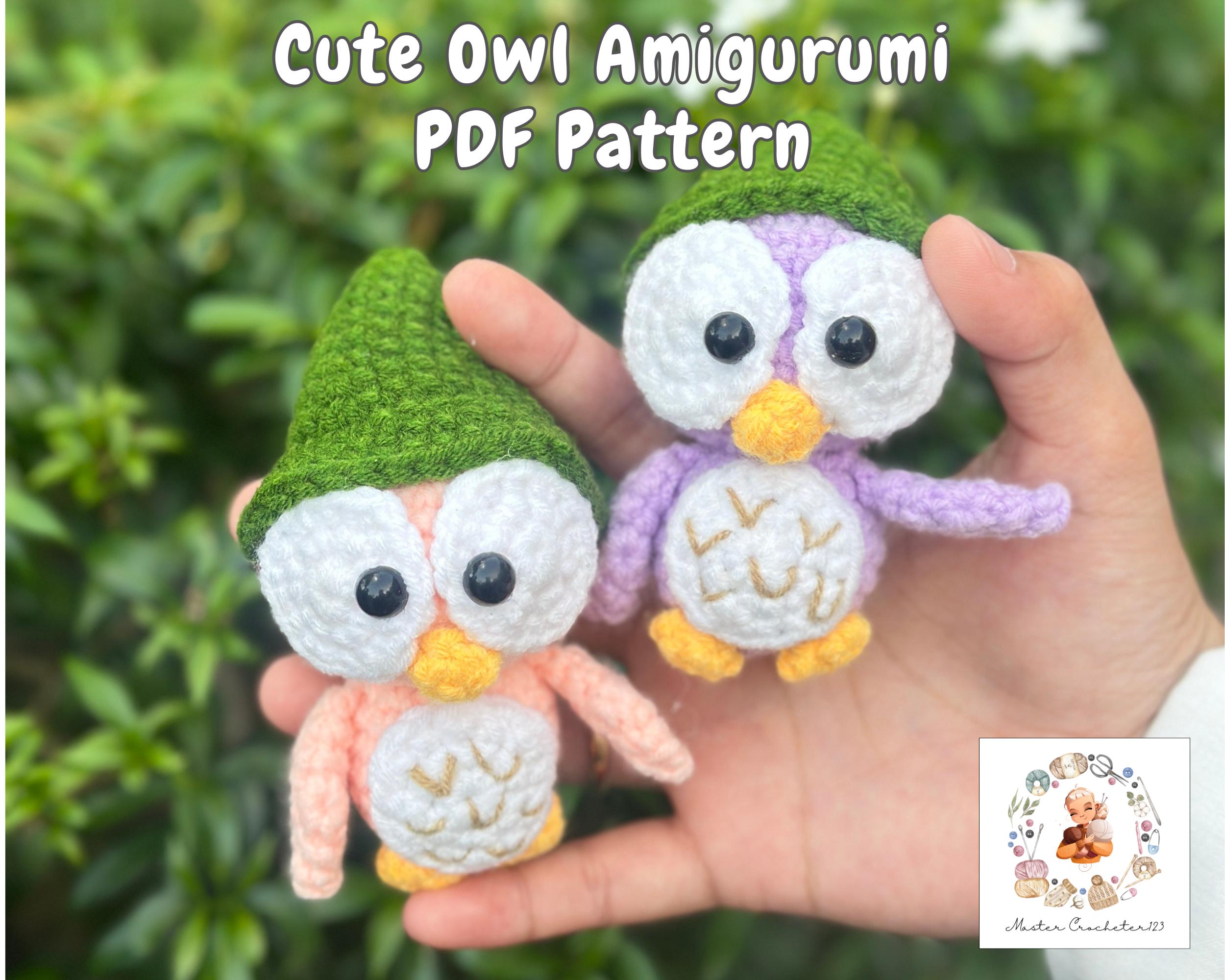 Crochet Owl Pattern, Easy Owl Bird Animal Amigurumi, Beginner, Baby Owl Crochet Pattern, Amigurumi O
