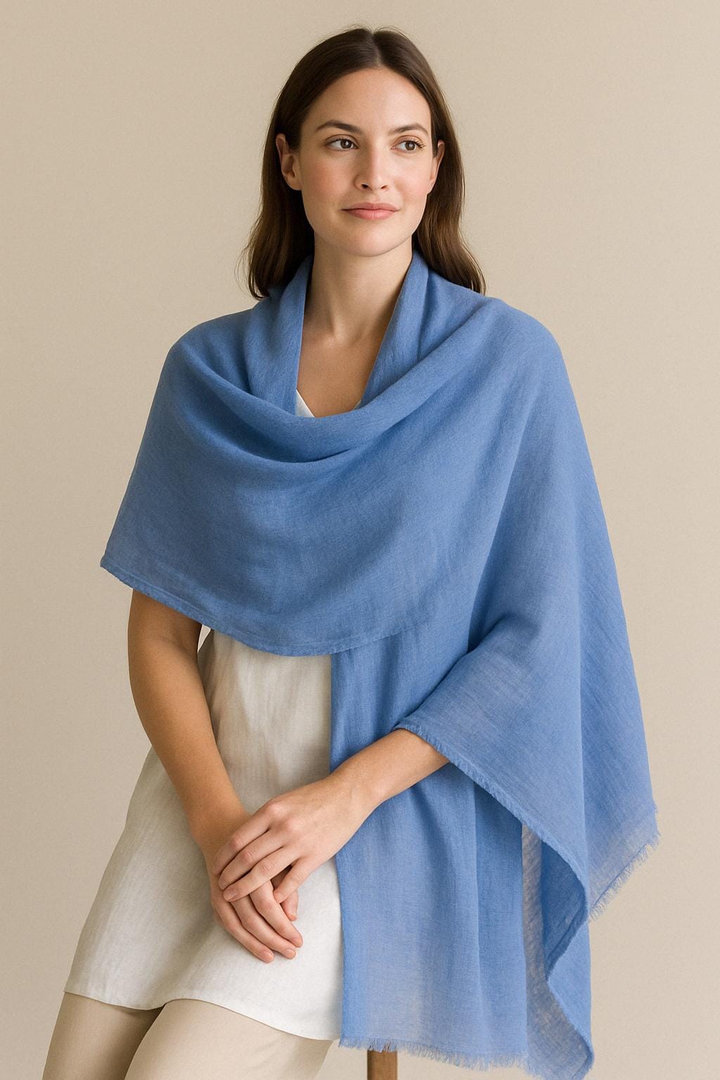 Pashmina Azzurro Cielo - De Bernardi - Foto 5