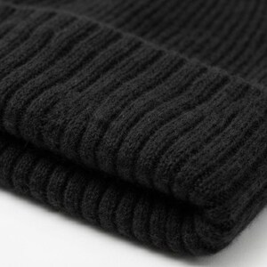 NPIA-zertifizierte Herrenmütze aus 100 % reinem Kaschmir | Zweilagige, 16 Mikron starke, klassisch gerippte Strickmütze mit Umschlag | Leichte 50-g-Wintermütze für jeden Tag Bild 2
