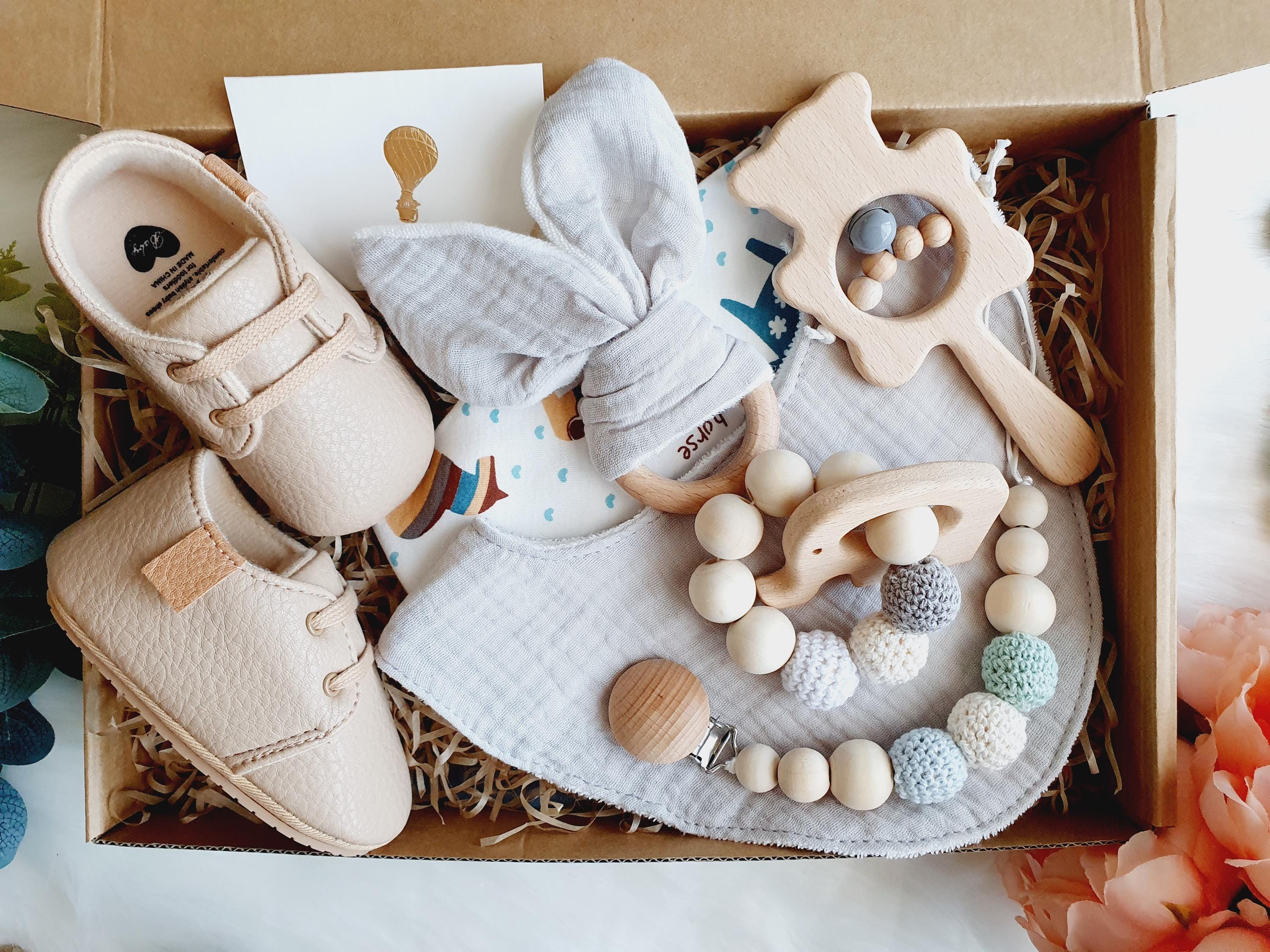 Welcome Baby Gift Box - Personalised Gender Neutral Newborn Gift for ...