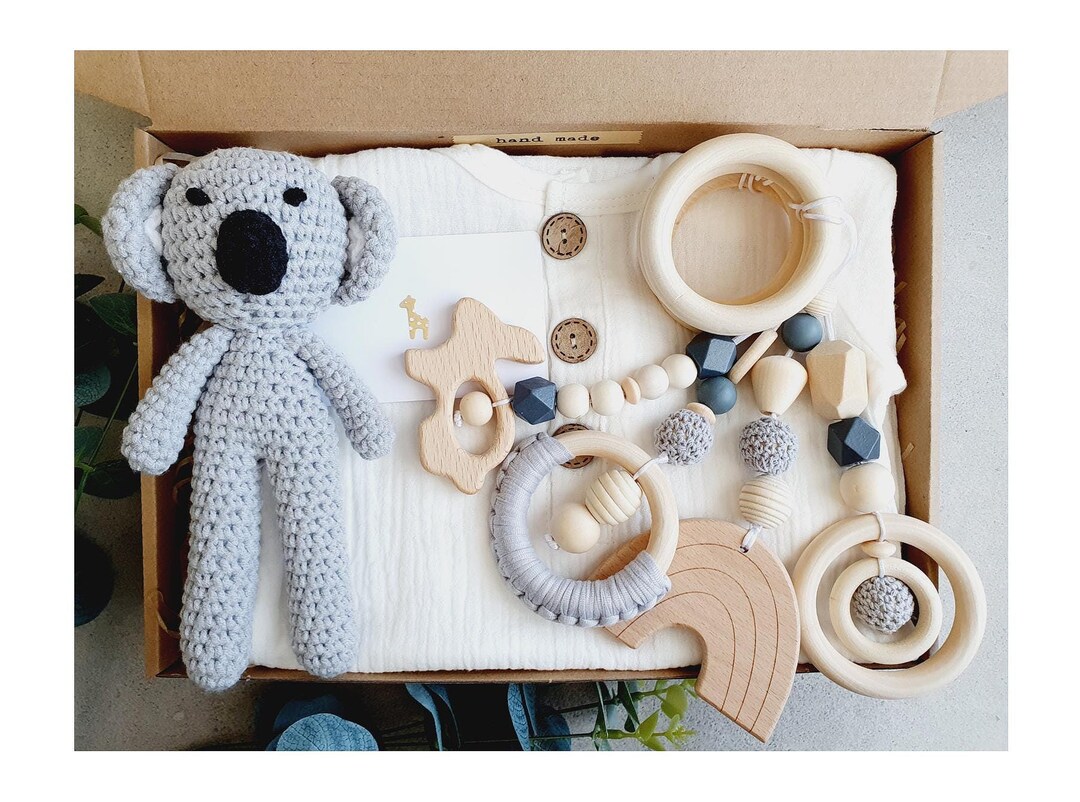 Welcome Baby Gift Box - Personalised Gender Neutral Newborn Gift for ...