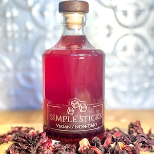 Gourmet Simple Syrup for Cocktails, Mocktails, Seltzers, Teas, Coffees, Lattes, Lemonades / More than 10 flavors available! 12 ounces