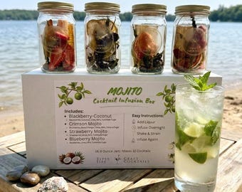 Cocktail Infusion Kit: Mojito Infusion Sampler Box | Gift Set