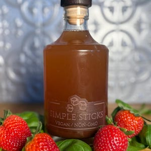 Gourmet Simple Syrup for Cocktails, Mocktails, Seltzers, Teas, Coffees, Lattes, Lemonades / More than 10 flavors available! 12 ounces