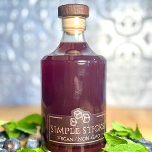 Gourmet Simple Syrup for Cocktails, Mocktails, Seltzers, Teas, Coffees, Lattes, Lemonades / More than 10 flavors available! 12 ounces