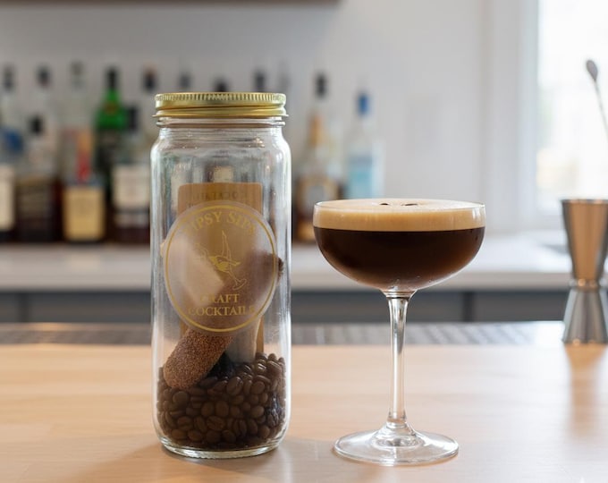 Cocktail Infusion Kit: Espresso Martini, Cocktail in a Jar, Alcohol Infuser, Mixology