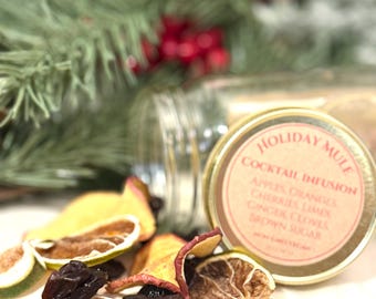 Christmas Cocktail Infusion Kit: Cocktail in a Jar, Alcohol Infuser, Stocking Stuffer