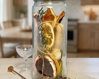 Cocktail Infusion Kit  | DIY Cocktail Gift | Alcohol Infuser Jar | Mixology |  Drink Party Favor