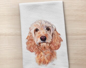 cockapoo tea towel