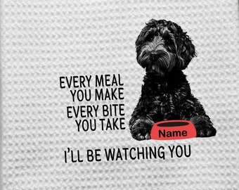 cockapoo tea towel