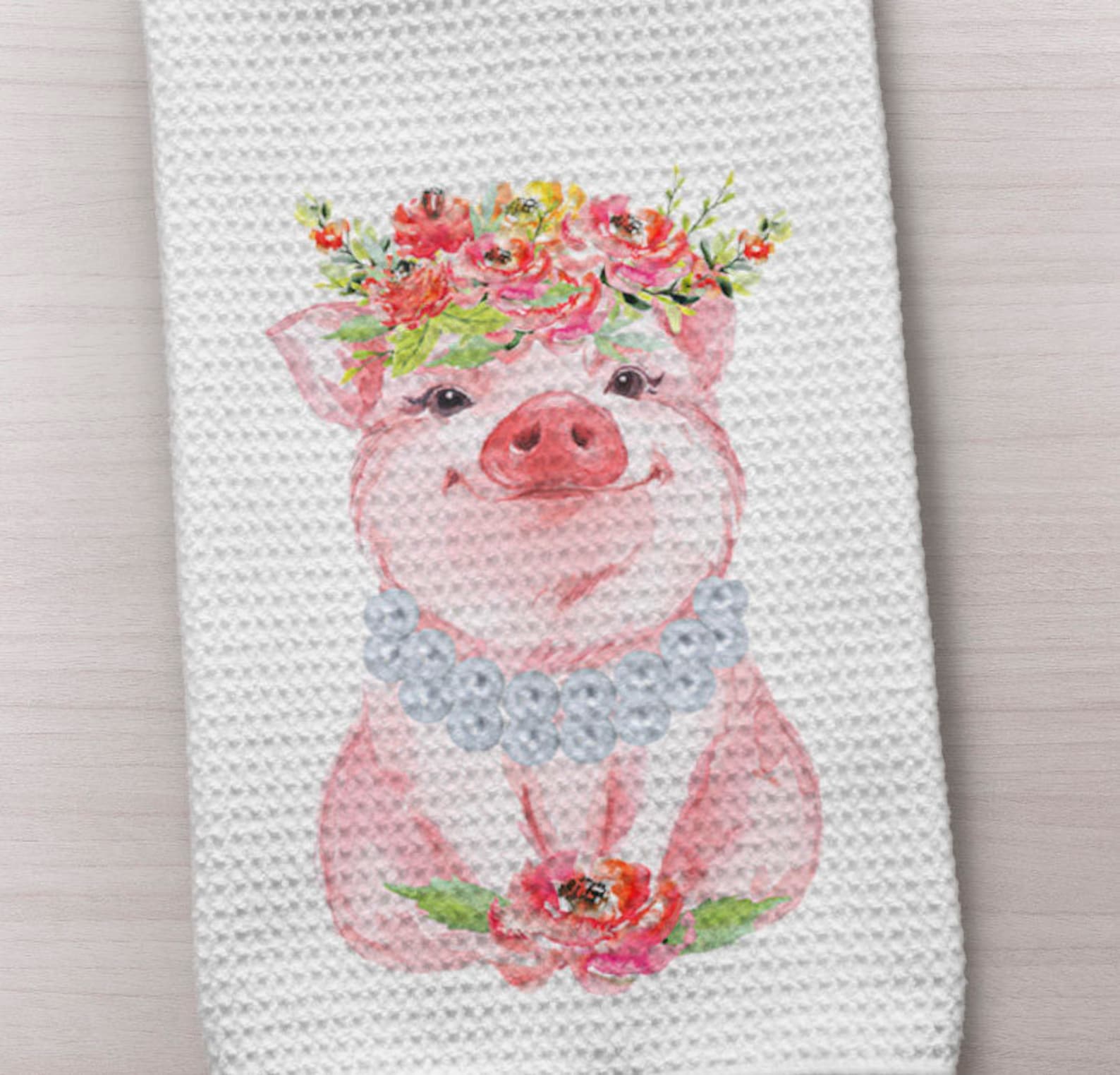 Kitchen Towel Pig Towel Pink Pig Towel Pig Kitchen Towel Etsy