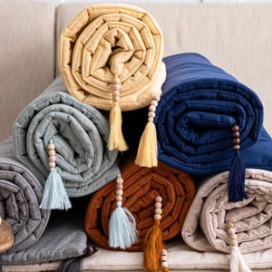 Linen Quilted Sofa Seat Protector: Reversible Couch Slipcover