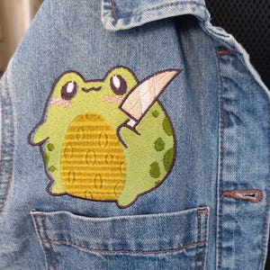 Frosch mit Messer pes vip jef hus dst