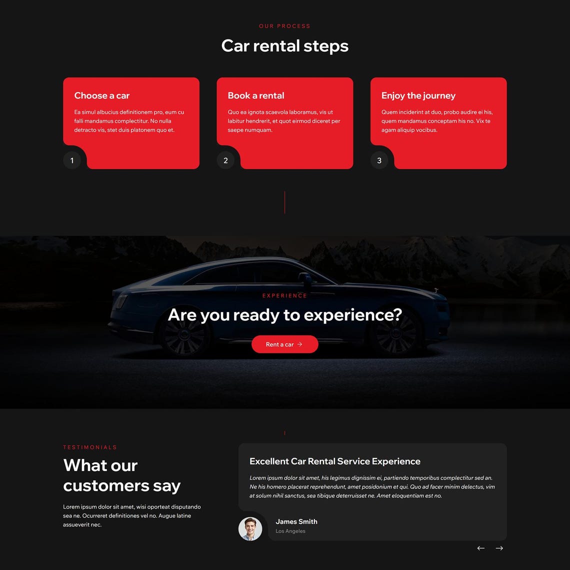Wix Studio Template for Car Rental | Transportation Service Website ...