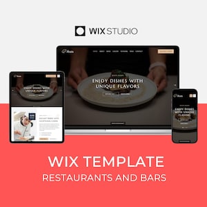 Wix-sjabloon voor restaurant, bar en coffeeshop | Luxe webdesign | Resita-website van Bithemaer op Wix Studio