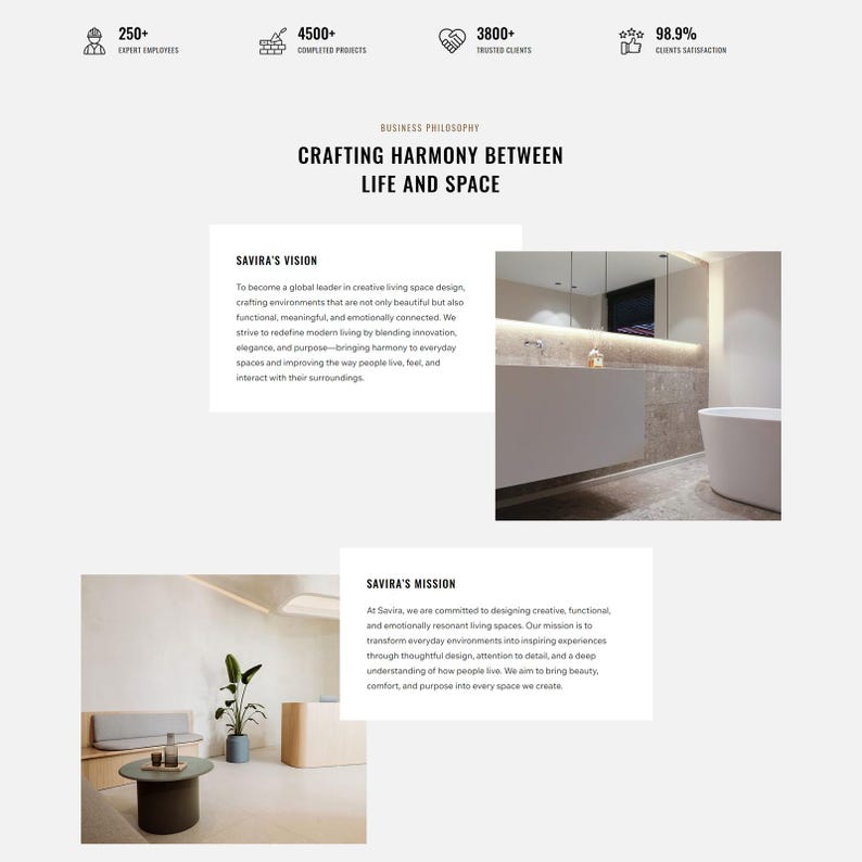 Wix Template for Interior, Architecture, Furniturre, Construction ...
