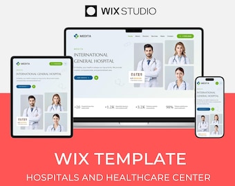 Wix Studio Template für Medizin & gesundheitswesen | Klinik-Webseite | Medita von Bithemer