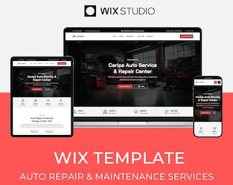 Wix Studio Template for Auto Repair | Garage & Car Service Website | Caripa by Bithemer