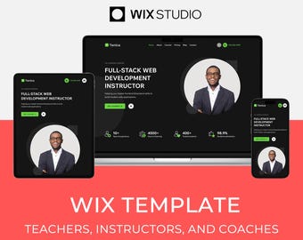 Wix Studio Template for Online Courses | Education & Coaching Website | Tenica by Bithemer
