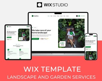 Wix Studio Template for Landscaping & Gardening | Service Website | Gadina by Bithemer