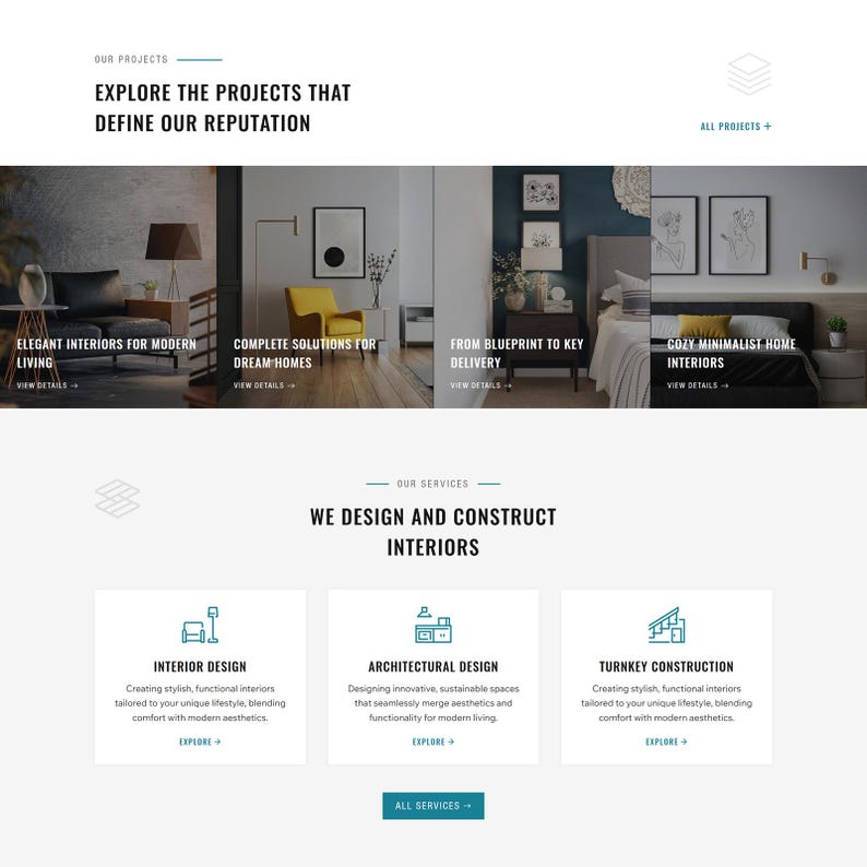 Wix Studio Template for Interior & Architecture | Design Website ...