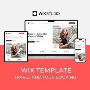Wix template for travel agency, tour booking, trip guide blog website | modern design, Torica web template, built on Wix Studio by Bithemer