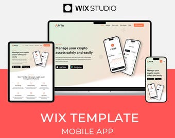Wix Studio Template for Mobile App | Landing Page Website | Apita by Bithemer
