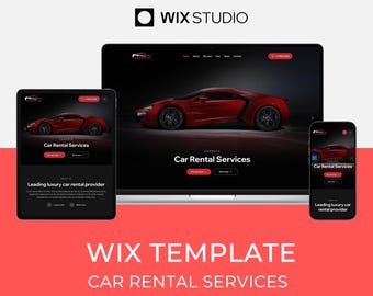 Gabarit Wix pour les services de location de voiture et de transport | Conception Web moderne | Site Web Carenta par Bithemer sur Wix Studio