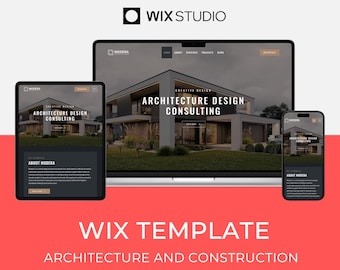 Gabarit Wix pour décoration d&#39;intérieur, conception et construction d&#39;architecture | Web moderne et luxueux | Site Web Modera sur Wix Studio