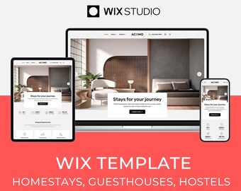 Wix Studio Template for Homestay & Guesthouse | Property Rental Website | Acomi by Bithemer