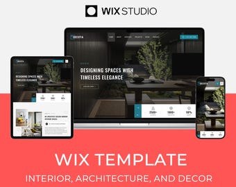Wix Studio Template for Interior & Architecture | Design Website | Decota by Bithemer
